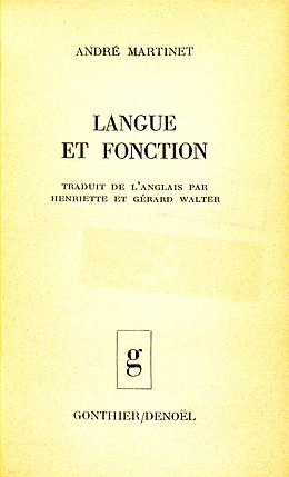 André Martinet Langue et fonction 1971 Title.jpg