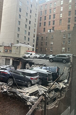 <span class="mw-page-title-main">2023 New York City parking garage collapse</span> Parking garage collapse in New York City