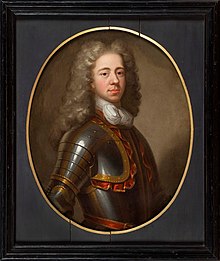 The Prince of Orange, who commanded the Dutch, British and Imperial force during the siege Anonymous - Portret van Johan Willem Friso van Nassau-Dietz - S2004-574 - Fries Museum.jpg