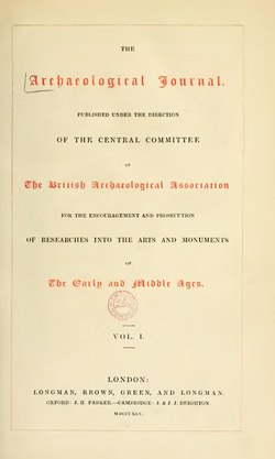 Archaeological Journal, Volume 1.djvu