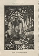 Ołtarz i prezbiterium w 1899 roku