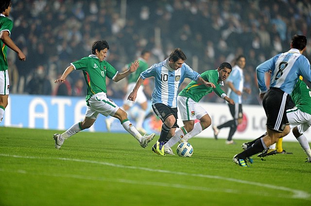 Le match Argentine-Bolivie (1-1) lors du premier tour de la Copa América 2011.