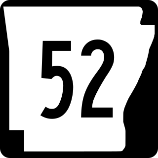 <span class="mw-page-title-main">Arkansas Highway 52</span> State highway in Arkansas, United States