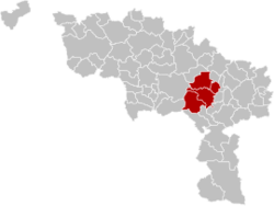 Arrondissement La Louvière Belgium Map.png