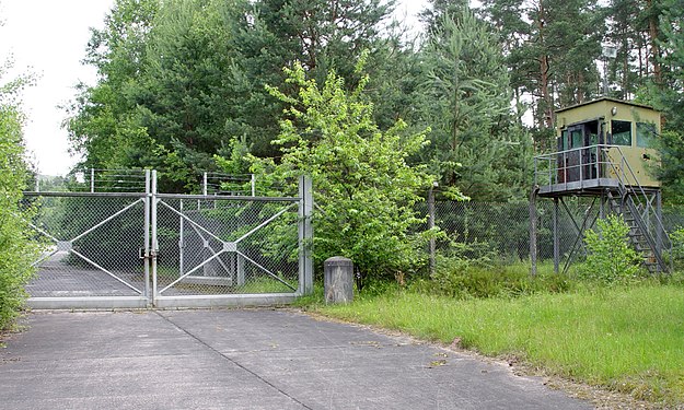 entry to former US army plant at Aschaffenburg, Germany