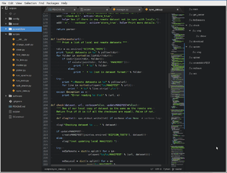 Atom (text editor) free and open-source text and source code editor