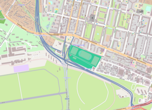 Overview map of the Reinickendorf motorway junction