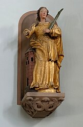 Statue de Sainte Barbe (XIXe)