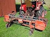 Side delivery belt rakes (used in mountainous regions, also with tedder functionality)