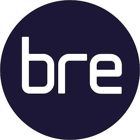 BRE logo Indigo 100mm