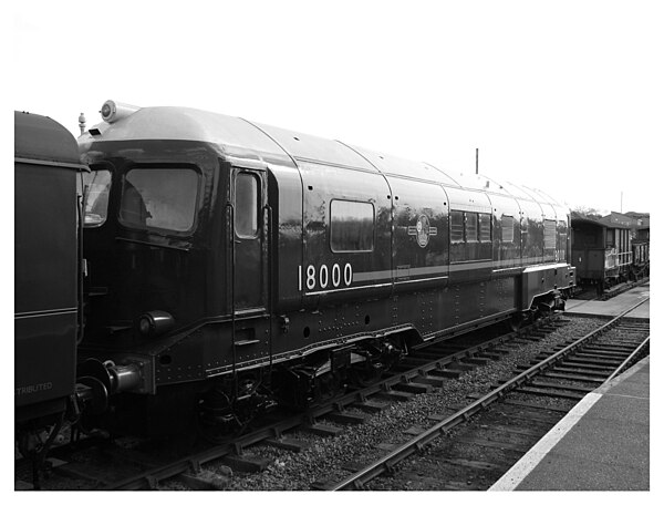 Brown Boveri gas turbine-electric locomotive, British Rail 18000, built 1949