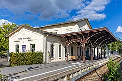 53. Platz: Matthias Süßen mit Bahnhof Plön im Kreis Plön