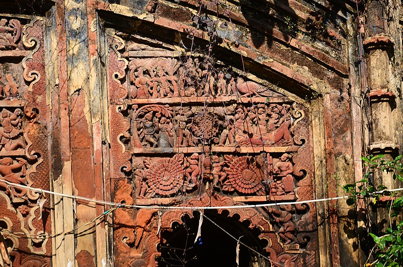 File:Banka Rai Nava Ratna Temple in Laoda under Daspur Police Station in Paschim Medinipur district in West Bengal 03.jpg