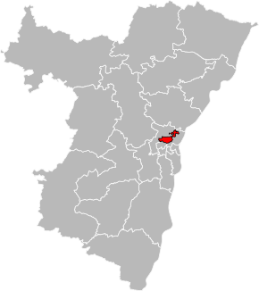 Kanton na mapě departementu Bas-Rhin
