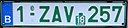 Belgium dealer license plate