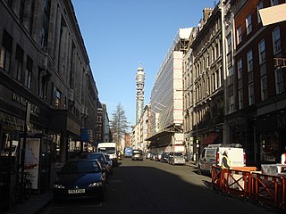 Berners Street street in the City of Westminster
