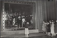 Präsentation der Nachtwache vor Schulkindern, 1952