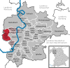 Lage der Gemeinde Biebelried im Landkreis Kitzingen
