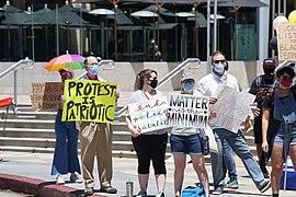 Black Lives Matter protest at Sherman Oaks Galleria