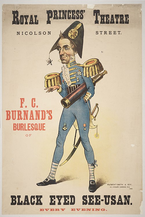 Theatre poster for Burnard's Black Eyed See-Usan