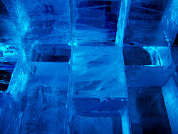 Wall of Ice taken in an ice bar in Stockholm, Sweden.