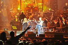 Выступление Тайлер в Ингольштадте, Германия, 2 марта 2013 года во время «Rock Meets Classic» 2013 Tour