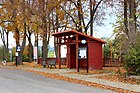 Čeština: Zastávka v Jamném, části Boršova nad Vltavou English: Bus stop in Jamné, part of Boršov nad Vltavou, Czech Republic.