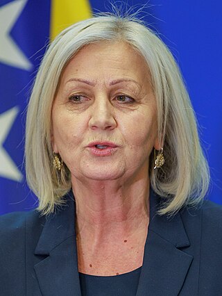 <span class="mw-page-title-main">Borjana Krišto</span> Chairwoman of the Council of Ministers of Bosnia and Herzegovina since 2023