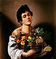 „Berniukas su krepšiu vaisių“ (apie 1593, Borgezės galerija)