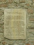 Braunschweig, Stephanstraße 1 — Steinplatte