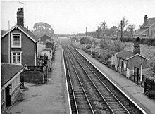 View southward of Bredon railway station towards Cheltenham in 1960. Bredon railway station 1892216 93cd0d95.jpg