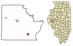 Thumbnail for File:Brown County Illinois Incorporated and Unincorporated areas Versailles Highlighted.svg