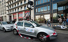 Google Street View mockup in Freiheit statt Angst demonstration, Berlin, September 11, 2010 CCC-Google StreetView Attrappe - FSA09.jpg