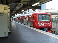 Trem modelo TUE CAF 7000 da CPTM.