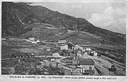 Calalzo di Cadore, La Station, 1925.jpg