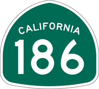 <span class="mw-page-title-main">California State Route 186</span> Highway in California