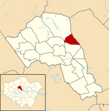 Camden UK ward map highlighting Kentish Town North Ward (2021).svg