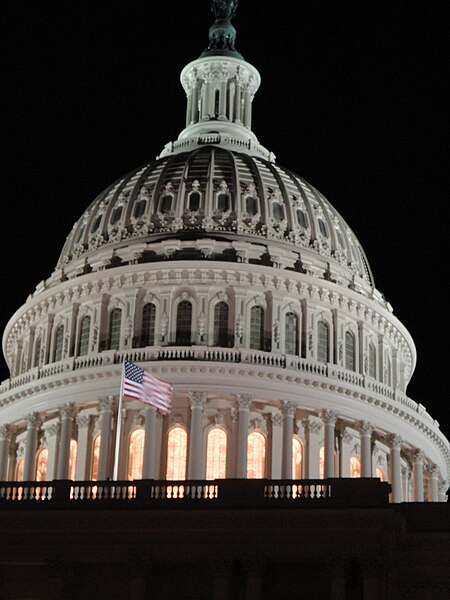 File:Capitol Dome at Night.JPG