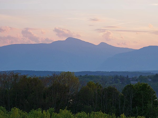 The Catskill Mountains from Olana in southern Columbia County