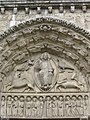 “พระคริสต์ทรงพระสิริ” บนหน้าบันของ มหาวิหารโนเทรอดามแห่งชาร์ทร์ ฝรั่งเศส