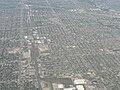 Seen from a commercial flight over Chicago.