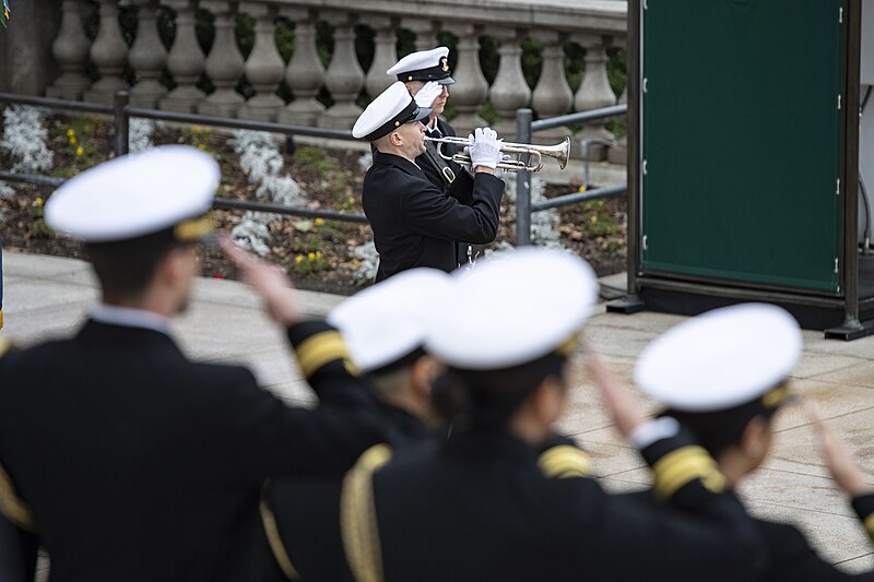 File:Chief of Naval Operations for the Republic of Korea Admiral Yang Yong-mo participates in a Navy Full Honors Wreath-Laying Ceremony at Arlington National Cemetery on January 30, 2024 - 21.jpg