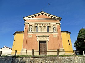 Chiesa di Santo Stefano (Basilicagoiano, Montechiarugolo) - facciata 2019-06-21.jpg