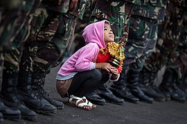 Child's Faith to Santo Niño by Michol Sanchez