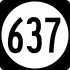State Route 637 markeri