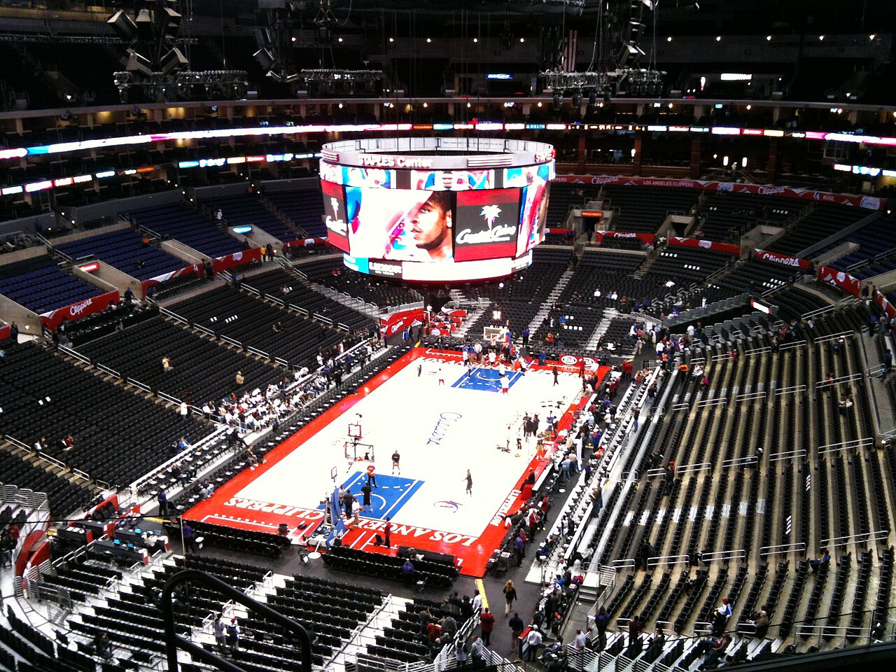 staples center clippers lakers floor