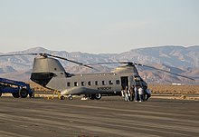 Columbia Helicopters' Kawasaki Vertol KV-107 II, painted in a special grey paint scheme, at Fox Field Columbia-kv107-N192CH-071126-fox-01-16.jpg