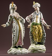 Couple dressed as Persians, c. 1760