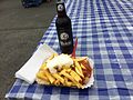 Currywurst, Pommes und Fritz-Kola