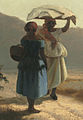 Pissarro: Deux femmes causant au bord de la mer (1856, Ausschnitt)